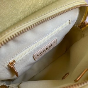 Chanel Backpack 20cm AS3108 Grained Calfskin Leather Gold Hardware Spring/Summer 2022 Collection - Image 9