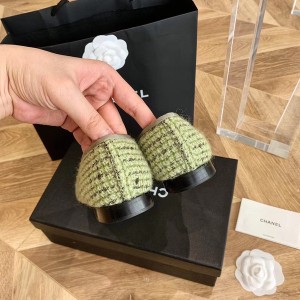Chanel Ballerina Flats Tweed/Lambskin Leather Spring/Summer 2021 Collection - Image 8