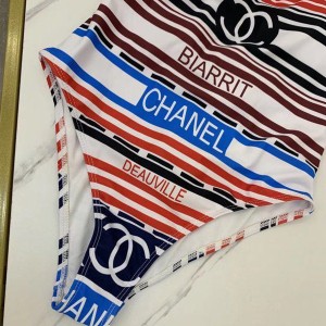 Chanel Biarrit One Piece High Cut Bikini Swimsuit Spring/Summer 2020 Collection - Image 7
