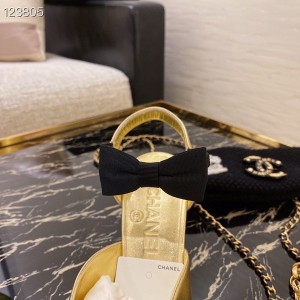 Chanel Bow Mary Jane Pumps Lambskin Leather Spring/Summer 2021 Collection - Image 5