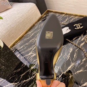 Chanel Bow Mary Jane Pumps Lambskin Leather Spring/Summer 2021 Collection - Image 6