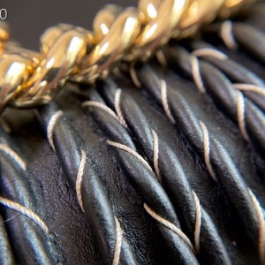 Chanel Braided LeBoy Bag 20cm Lambskin Leather Gold Hardware Spring/Summer 2020 Collection - Image 6