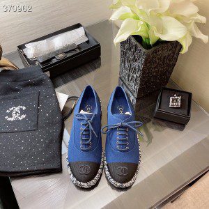 Chanel Canvas Lace Up Espadrilles Flats Lambskin Leather Spring/Summer 2021 Collection - Image 3