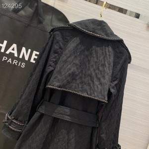 Chanel Chain Embroidered Double Breasted Trench Coat Fall/Winter 2020 Collection - Image 4