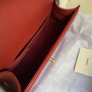 Chanel Chevron Boy Bag 25cm AS67086 Gold Hardware Caviar Leather Fall/Winter 2021 Collection - Image 7