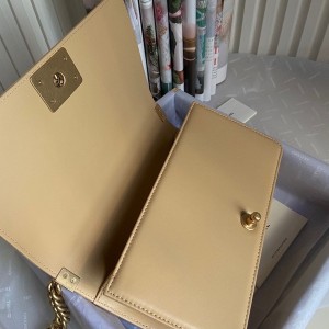 Chanel Chevron Boy Bag 25cm AS67086 Gold Hardware Lambskin Leather Fall/Winter 2021 Collection - Image 7