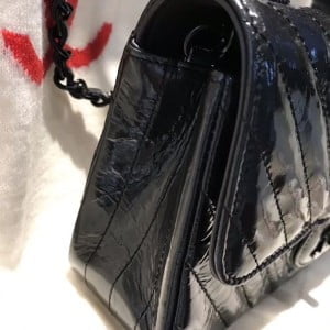 Chanel Chevron Mini Flap Bag 20cm Patent Leather Spring/Summer 2020 Collection - Image 4