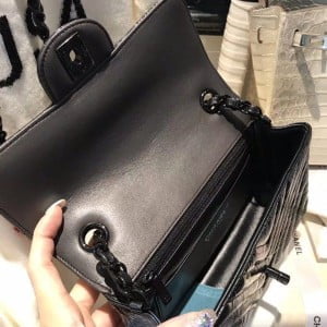 Chanel Chevron Mini Flap Bag 20cm Patent Leather Spring/Summer 2020 Collection - Image 5