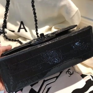 Chanel Chevron Mini Flap Bag 20cm Patent Leather Spring/Summer 2020 Collection - Image 9