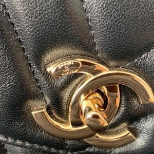 Chanel Chevron Trendy CC Bag 25cm AS92236 Gold Hardware Lambskin Leather Spring/Summer 2022 Collection - Image 5