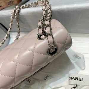 Chanel Classic Flap Bag 25cm A1112 Lambskin Leather Silver Hardware Cruise Fall/Winter 2021 Collection - Image 6
