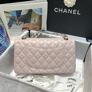 Chanel Classic Flap Bag 25cm A1112 Lambskin Leather Silver Hardware Cruise Fall/Winter 2021 Collection - Image 9