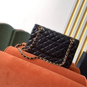 Chanel Classic Flap Bag 25cm Gold Hardware Lambskin Leather Spring/Summer 2020 Collection - Image 4
