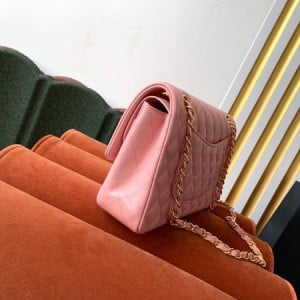 Chanel Classic Flap Bag 25cm Gold Hardware Lambskin Leather Spring/Summer 2020 Collection - Image 4