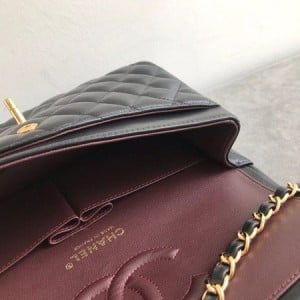 Chanel Classic Flap Bag 25cm Gold Hardware Lambskin Leather Spring/Summer 2020 Collection - Image 9