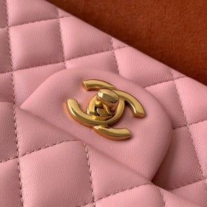 Chanel Classic Flap Bag 25cm Gold Hardware Lambskin Leather Spring/Summer 2020 Collection - Image 9