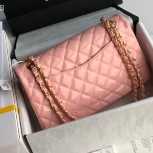 Chanel Classic Flap Bag 25cm Gold Hardware Patent Leather Spring/Summer 2020 Collection - Image 5