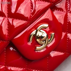 Chanel Classic Flap Bag 25cm Gold Hardware Patent Leather Spring/Summer 2020 Collection - Image 5