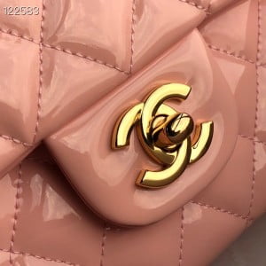 Chanel Classic Flap Bag 25cm Gold Hardware Patent Leather Spring/Summer 2020 Collection - Image 6