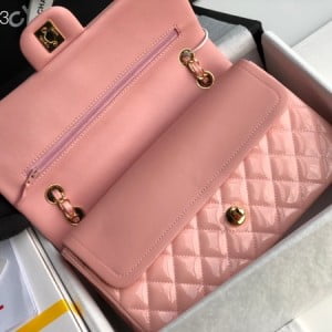 Chanel Classic Flap Bag 25cm Gold Hardware Patent Leather Spring/Summer 2020 Collection - Image 7