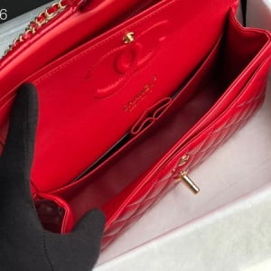 Chanel Classic Flap Bag 25cm Gold Hardware Patent Leather Spring/Summer 2020 Collection - Image 8