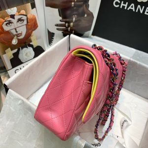 Chanel Classic Flap Bag 25cm Lambskin Leather Rainbow Hardware Cruise Spring/Summer 2022 Collection - Image 6