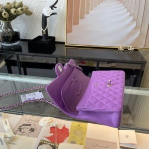 Chanel Classic Flap Bag 25cm Silver Hardware Lambskin Leather Spring/Summer 2021 Collection - Image 4