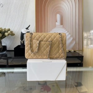 Chanel Classic Flap Bag 25cm Silver Hardware Lambskin Leather Spring/Summer 2021 Collection - Image 6