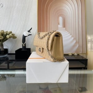 Chanel Classic Flap Bag 25cm Silver Hardware Lambskin Leather Spring/Summer 2021 Collection - Image 7