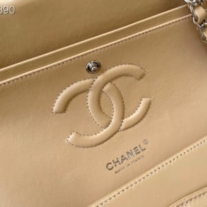 Chanel Classic Flap Bag 25cm Silver Hardware Lambskin Leather Spring/Summer 2021 Collection - Image 9