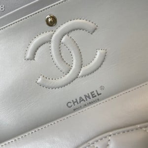 Chanel Classic Flap Bag 25cm Silver Hardware Lambskin Leather Spring/Summer 2021 Collection - Image 9