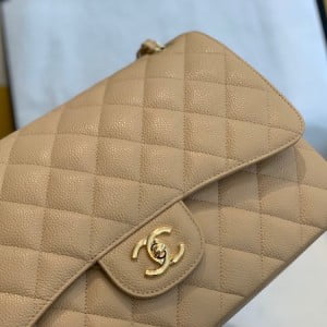 Chanel Classic Flap Jumbo Bag 58600 30cm Gold Hardware Lambskin Leather Fall/Winter 2020 Collection - Image 6
