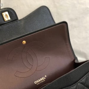 Chanel Classic Flap Jumbo Bag 58600 30cm Gold Hardware Lambskin Leather Fall/Winter 2020 Collection - Image 8