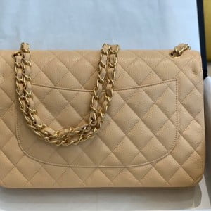 Chanel Classic Flap Jumbo Bag 58600 30cm Gold Hardware Lambskin Leather Fall/Winter 2020 Collection - Image 8