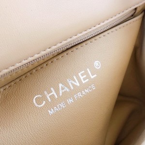 Chanel Classic Mini Flap Bag 18cm AS1115 Silver Hardware Lambskin Leather Spring/Summer 2022 Collection - Image 3