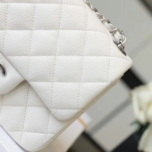 Chanel Classic Mini Flap Bag 18cm Silver Hardware Caviar Leather Spring/Summer 2020 Collection - Image 6