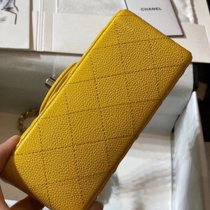 Chanel Classic Mini Flap Bag 18cm Silver Hardware Caviar Leather Spring/Summer 2020 Collection - Image 7