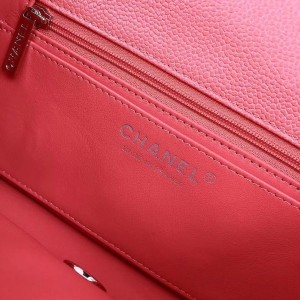 Chanel Classic Mini Flap Bag 20cm AS1116 Silver Hardware Grained Calfskin Leather Spring/Summer 2022 Collection - Image 4