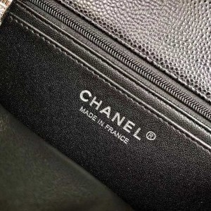 Chanel Classic Mini Flap Bag 20cm AS1116 Silver Hardware Grained Calfskin Leather Spring/Summer 2022 Collection - Image 9
