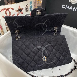 Chanel Denim Classic Flap Bag 25cm Gold Hardware Cruise Spring/Summer 2022 Collection - Image 8