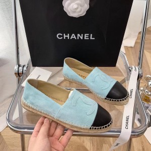Chanel Espadrille Flats Suede/Lambskin Leather Fall/Winter 2021 Collection - Image 6