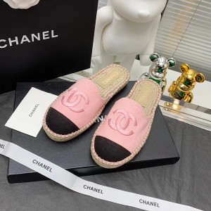 Chanel Espadrille Mules Canvas/Lambskin Leather Fall/Winter 2021 Collection - Image 3