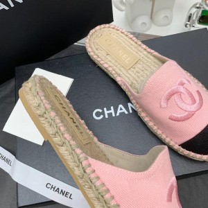 Chanel Espadrille Mules Canvas/Lambskin Leather Fall/Winter 2021 Collection - Image 6