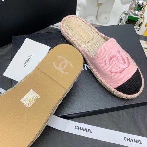 Chanel Espadrille Mules Canvas/Lambskin Leather Fall/Winter 2021 Collection - Image 8