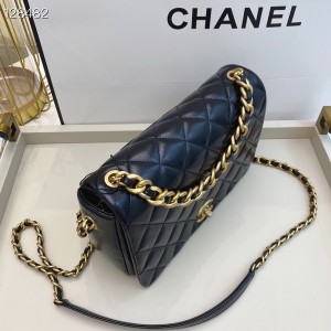 Chanel Flap Bag 25cm AS1977 Lambskin Leather Gold Hardware Fall/Winter 2020 Collection - Image 4