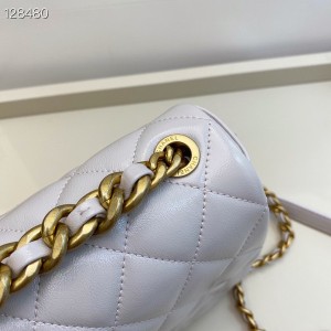 Chanel Flap Bag 25cm AS1977 Lambskin Leather Gold Hardware Fall/Winter 2020 Collection - Image 7