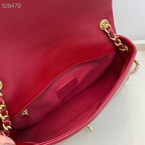 Chanel Flap Bag 25cm AS1977 Lambskin Leather Gold Hardware Fall/Winter 2020 Collection - Image 8