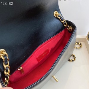 Chanel Flap Bag 25cm AS1977 Lambskin Leather Gold Hardware Fall/Winter 2020 Collection - Image 9