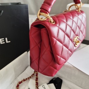 Chanel Flap Bag 25cm Gold Hardware Lambskin Leather Fall/Winter 2020 Collection - Image 3