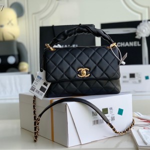 Chanel Flap Bag 25cm Gold Hardware Lambskin Leather Fall/Winter 2020 Collection - Image 1